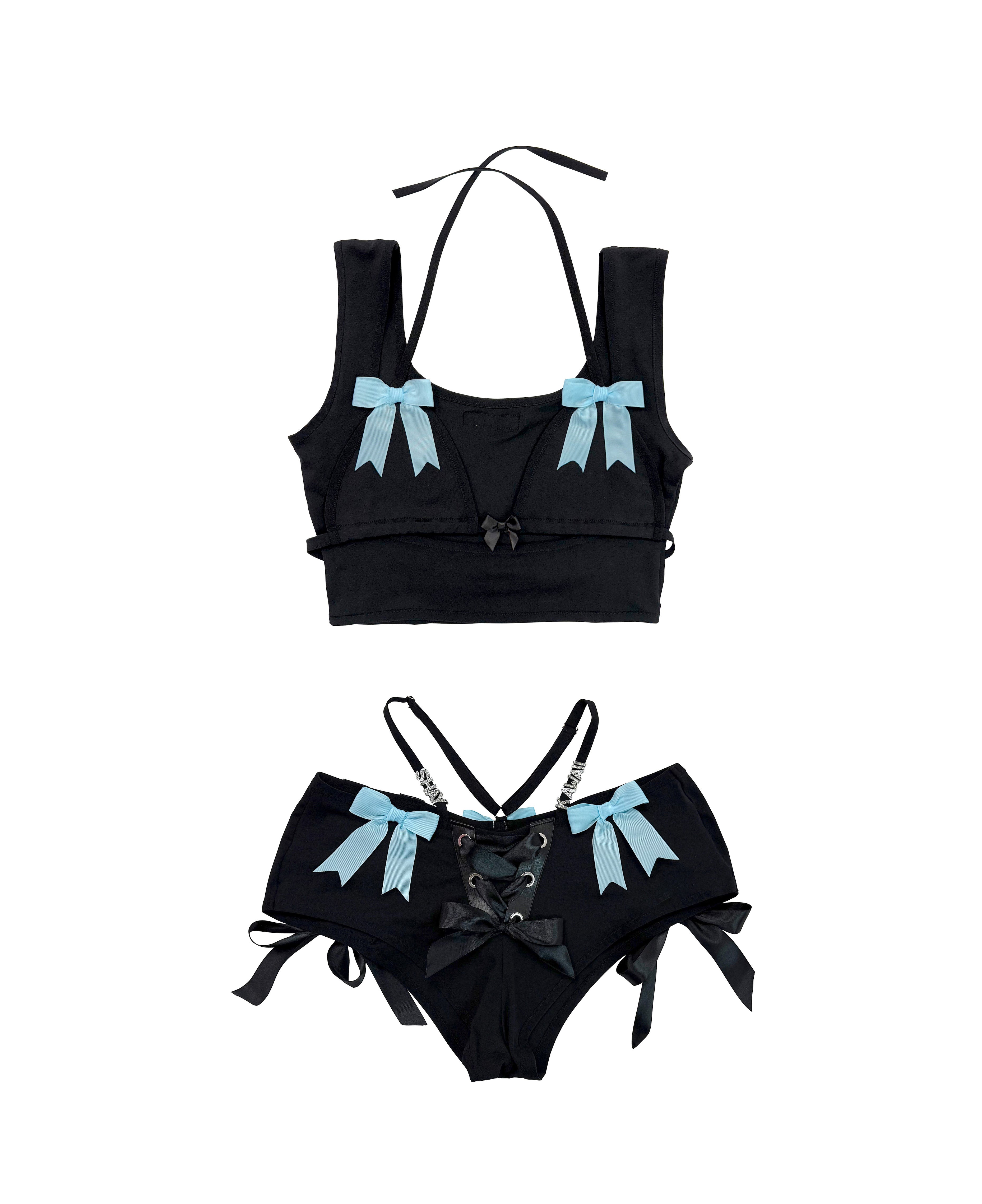 RIBBON & BOWS MINI SHORTS
