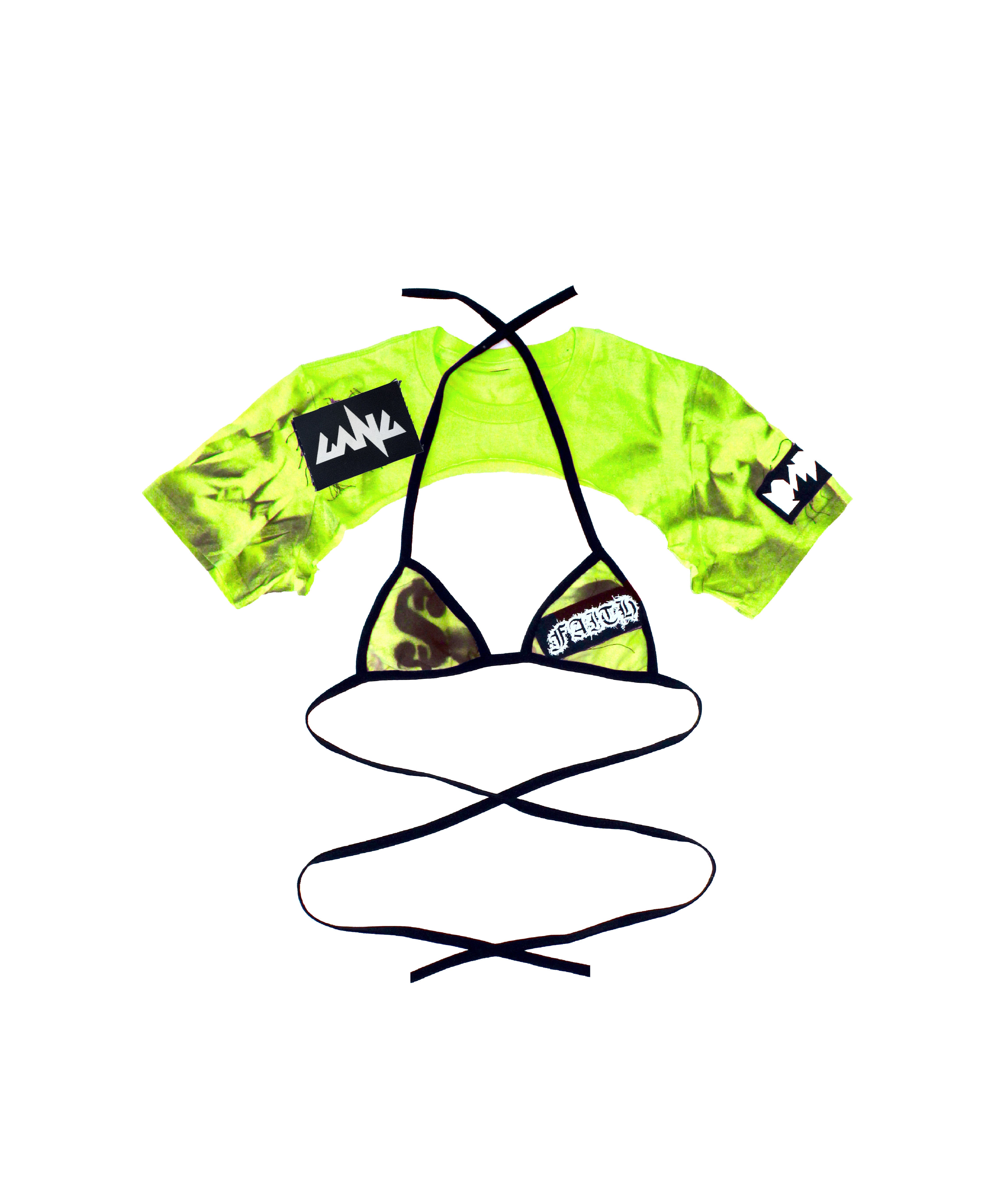 TIE DYE CROP T-SHIRT SET