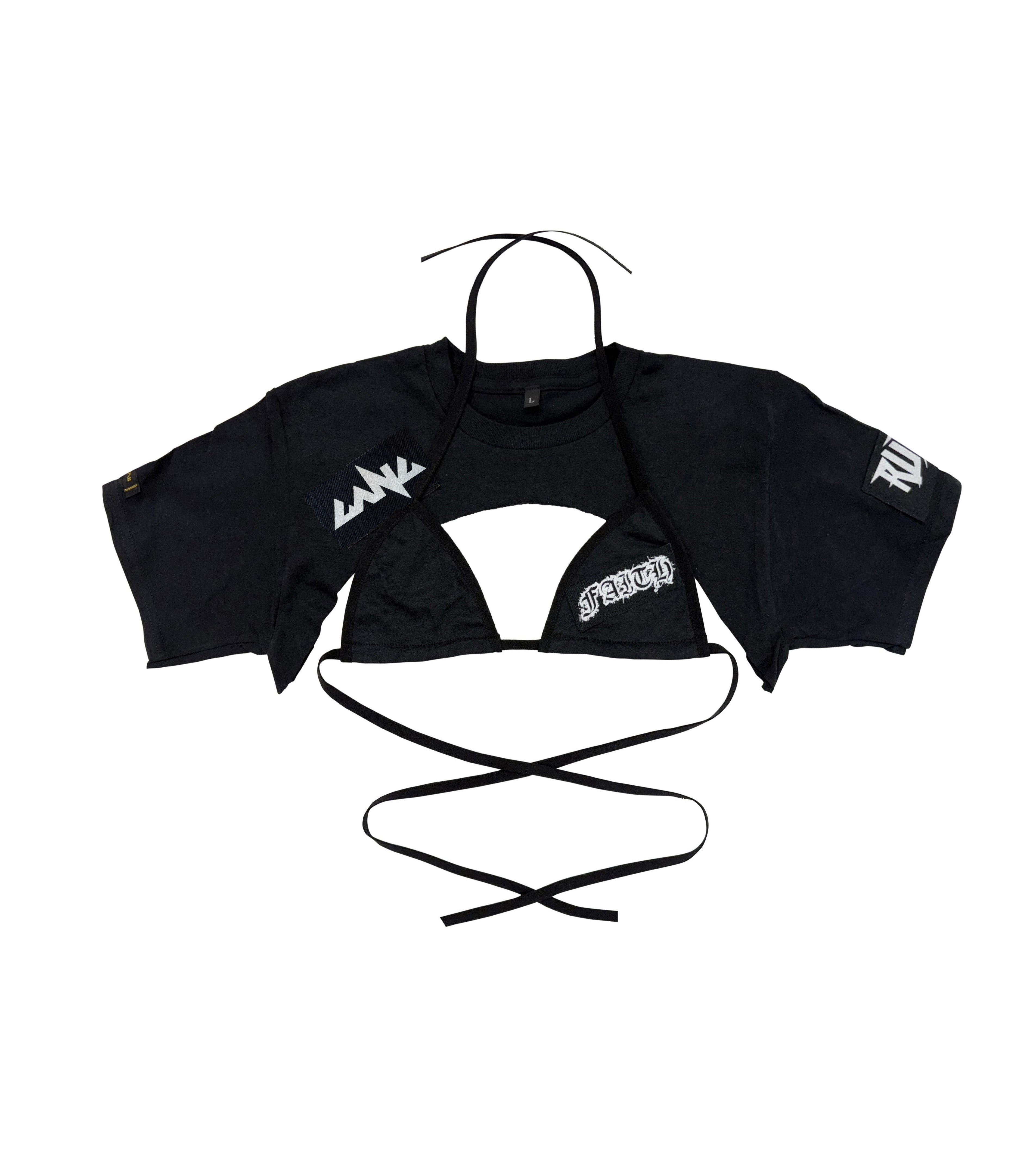 TIE DYE CROP T-SHIRT SET
