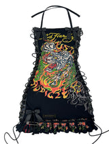 ED HARDY BLACK TIGER DRESS