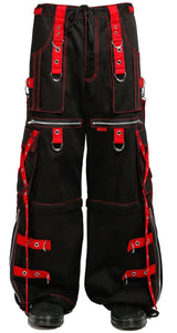 X-STRAP  "ZIP OFF INTO SHORTS"  RED PANTS by TRIPP NYC