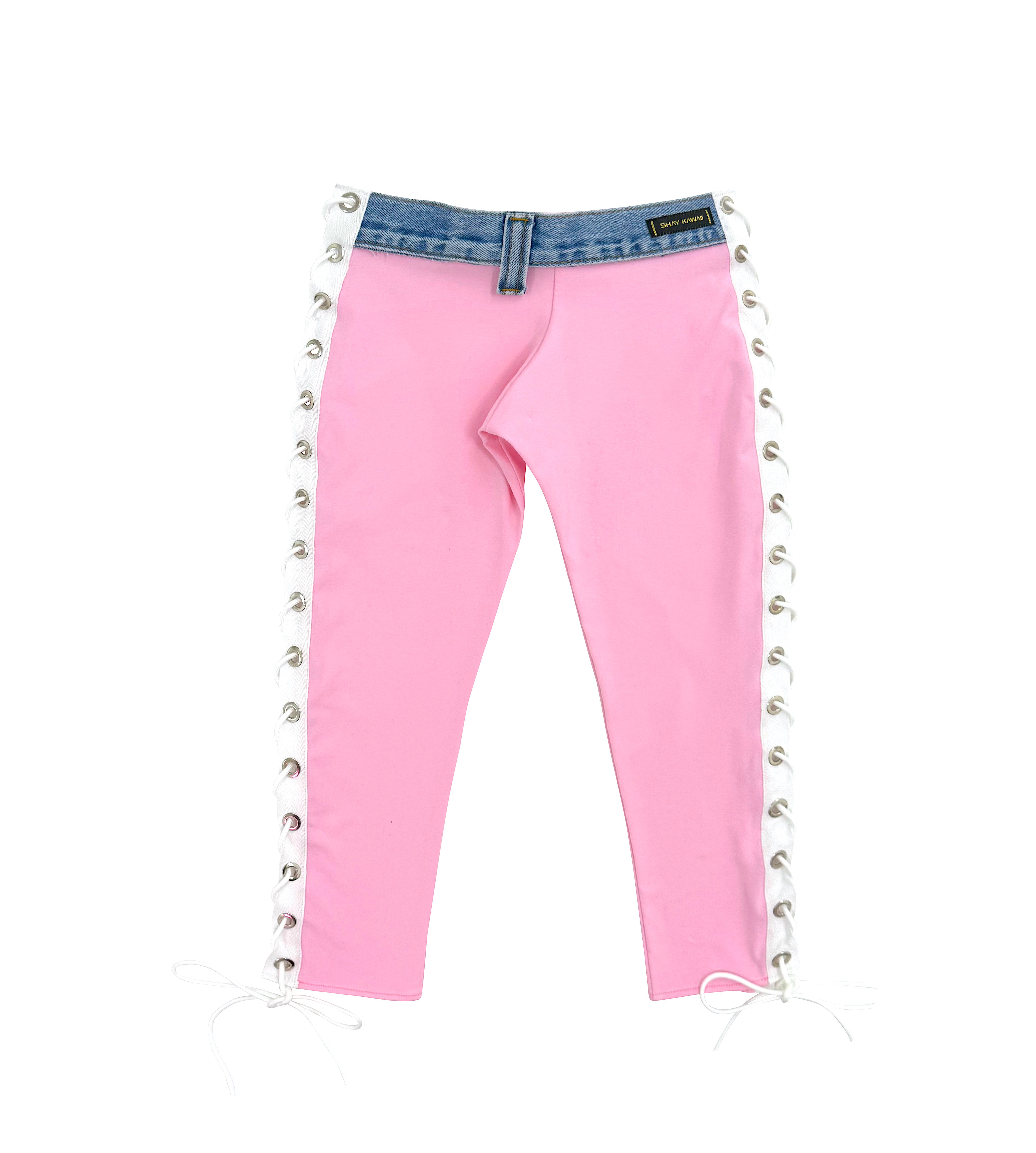 Y2K CAPRI LACE PANTS