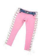 Y2K CAPRI LACE PANTS