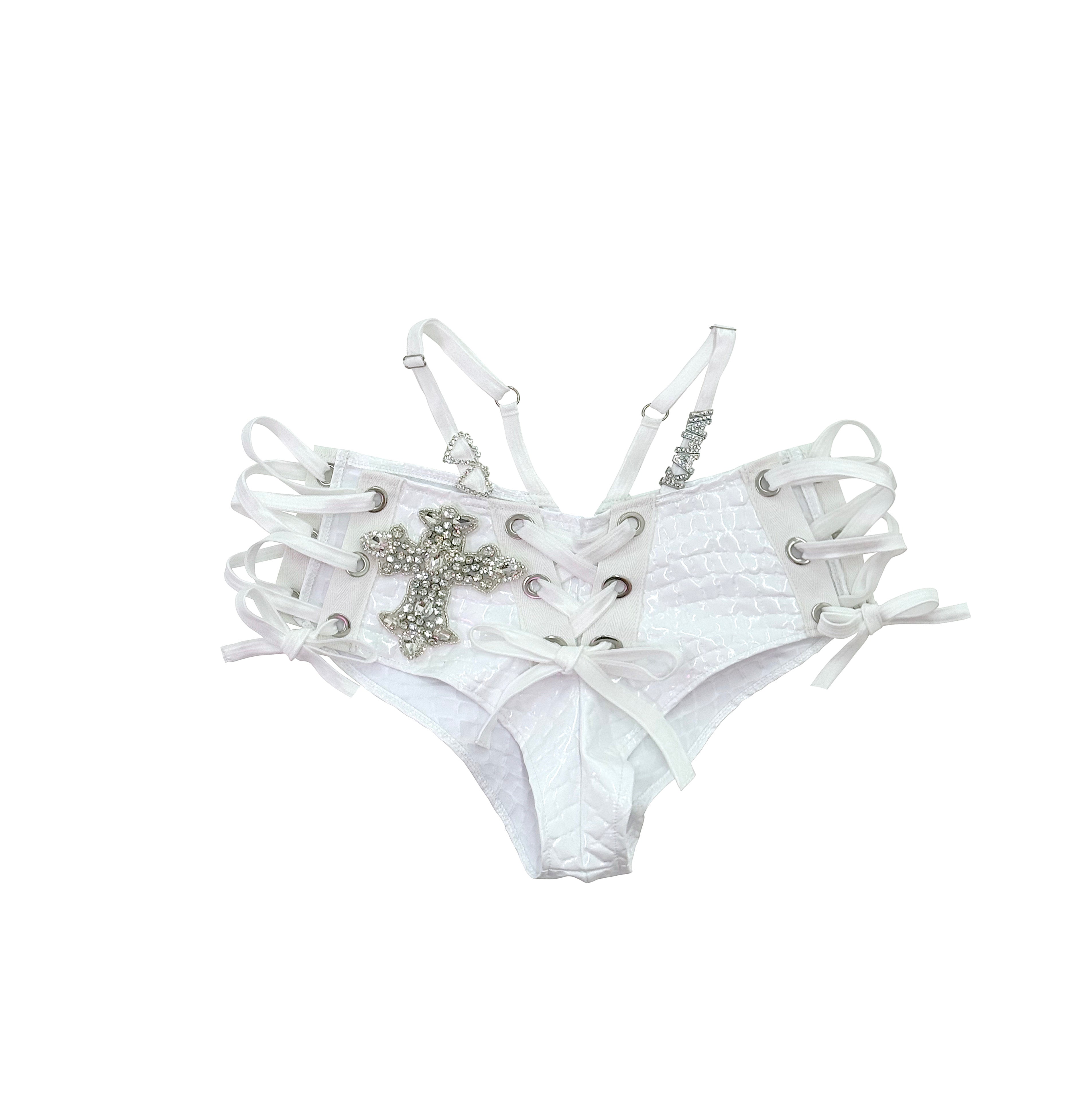 TU ME VOIS MINI SHORT BLANC