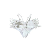 YOU SEE ME MINI SHORTS WHITE
