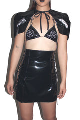 THE " PENTAGRAM VINYL BRA"