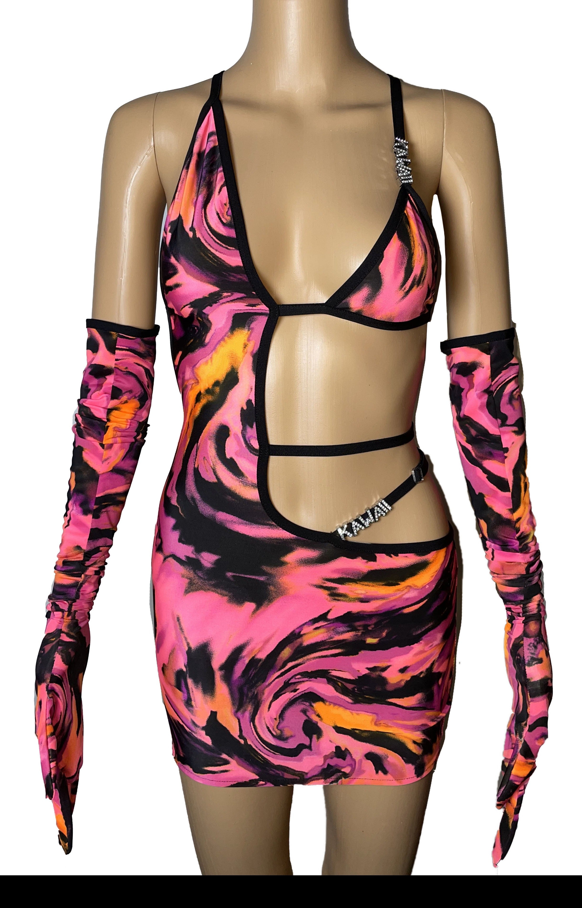 THE PURPLE FLAME DRESS
