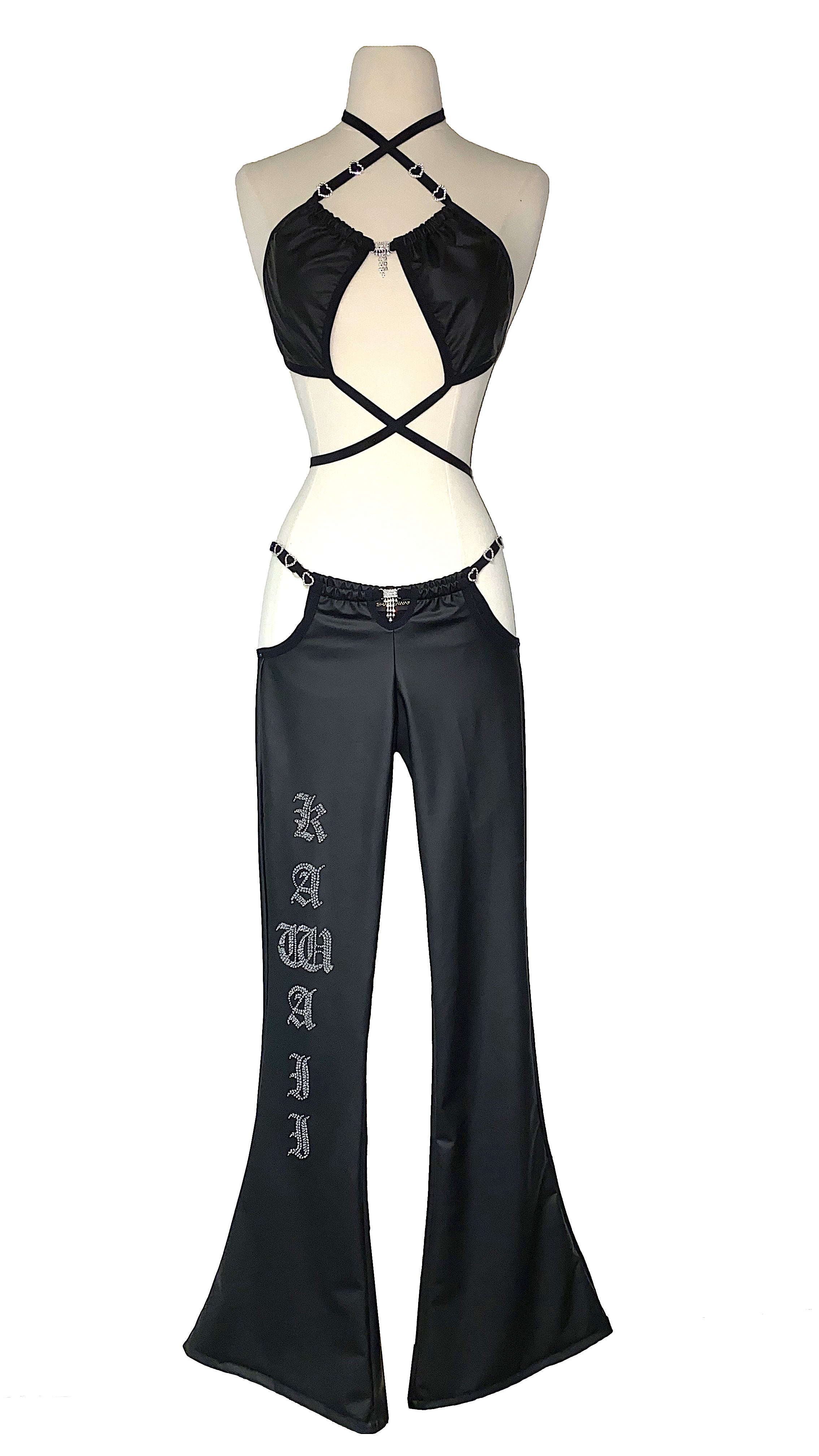 THE "AALIYAH DIAMANTE PANTS" multicolor