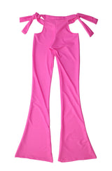 THE "PINK SUGGA " LOW RISE FLARE PANTS