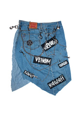 THE "SLASH " DENIM KILT