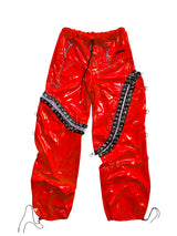 THE "DESTROY" SAFETY PINS VINYL PANTS